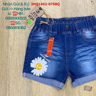 💖SỈ VKIDS💖 Quần jean đùi cho bé gái, in hinh hoa cúc, size nhỡ 4-9, ri6 - 3HQ1402-0758Q_14351907_sg1 giá sỉ