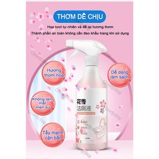 Chai Vệ Sinh Toilet Hoa Anh Đào Dạng Xịt