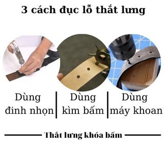 Thắt lưng, dây nịt da bò nguyên tấm -Da bò thật