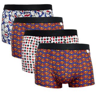 Quần Lót Nam Boxer Vải Thun Lạnh 4 Chiều Lưng Dệt Hoạt Hình - Xưởng May - Bán Sỉ