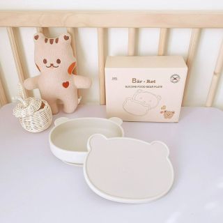 Khay silicon gấu cho bé