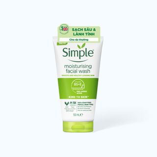 Sữa rửa mặt Simple Moisturising Facial Wash 100% Soap Free (Tuýp 150ml) giá sỉ