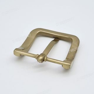 Mặt khoá dây nịt nam DKK-063 | Đầu khoá xỏ kim bảng 4F vàng đồng góc bầu thời trang