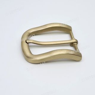 Mặt khoá dây nịt nam DKK-063 | Đầu khoá xỏ kim bảng 4F vàng đồng góc bầu thời trang giá sỉ
