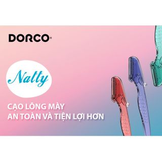 Vỉ 03 dao cạo chân mày DORCO Natty Eyebrow