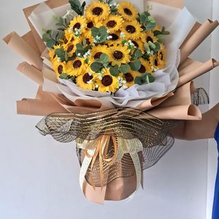 Bó hoa hướng dương sáp, bó hoa hướng dương đẹp tặng mọi dịp