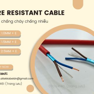 Cáp chống cháy chống nhiễu 2Cx1.5mm