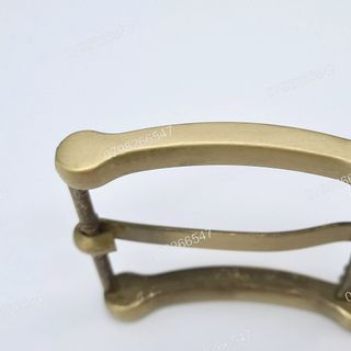 Mặt khoá thắt lưng nam DKK-066 | Đầu khoá kim vàng đồng bảng 4F có hai đường hoạ tiết ấn tượng