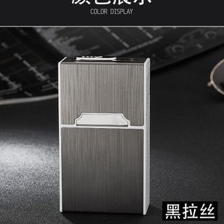 Bật Lửa Điện USB, Bật Lửa Điện PLASMA Hộp Đựng Bao Thuốc Nguyên Vỏ 20 Điếu Tiện ích