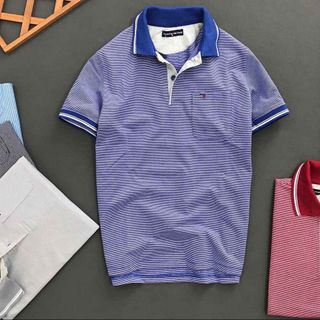 ÁO THUN KẺ SỌC TÔM TÚI COTTON CAO CẤP - THỜI TRANG HC
