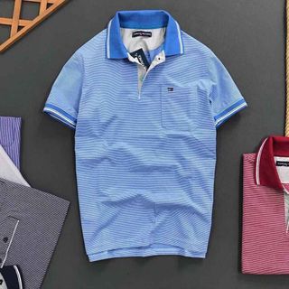 ÁO THUN KẺ SỌC TÔM TÚI COTTON CAO CẤP - THỜI TRANG HC