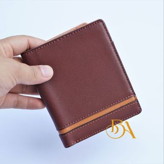 VÍ DA BÒ NHẬP KHẨU PHỐI MÀU. VÍ NAM DA THẬT DÁNG ĐỨNG M016