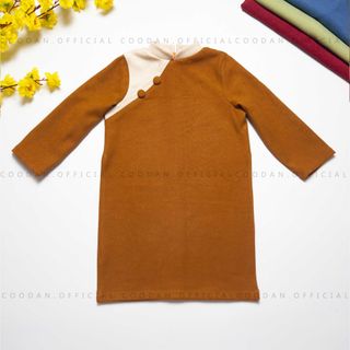Áo dài nhung cách tân bé trai HCM size to - CooDan