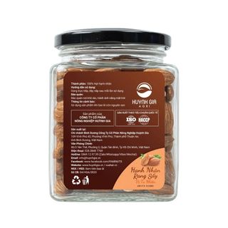 Hạnh Nhân Rang Hũ Thủy Tinh 250g - FAMINUTS