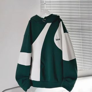 Áo hoodie DESSY nỉ bông dày dặn nút bấm phối màu phối form rộng unisex nam nữ.