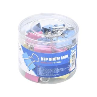 Kẹp bướm màu Flexoffice 19mm FO-DCC02 (FS)