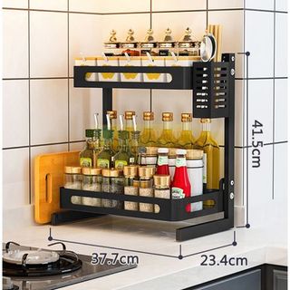 KỆ GIA VỊ 2 TẦNG ĐA NĂNG CAO CẤP ( SƠN TỈNH ĐIỆN)