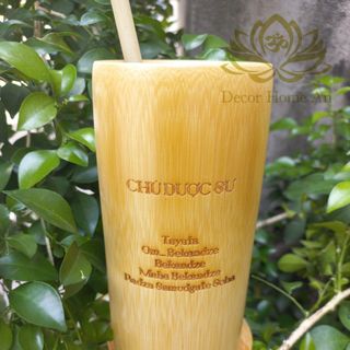 Ly Chú Dược Sư bằng tre Bamboo- Pháp Bảo Phật Gíao Mật Tông - Đồ Thờ Cúng -cầu sức khỏe, bình an, tài lộc- Decor Home An