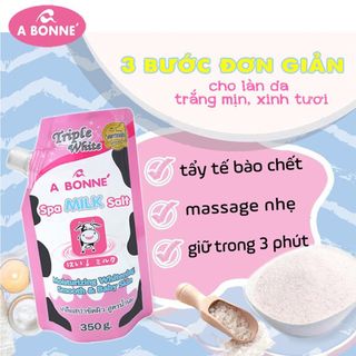 Muối tắm sữa bò tẩy tế bào chết A Bonne Spa Milk Salt Thái Lan 350gr giá sỉ