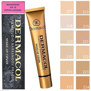 Kem nền che xóa khuyết điểm hình xăm vết sẹo Der.macol 30gram Make up Cover Film Studio Barrandov Prague chính hãng giá rẻ