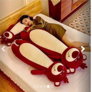 GỐI ÔM GẤU DÂU LOTSO 70CM DỄ THƯƠNG