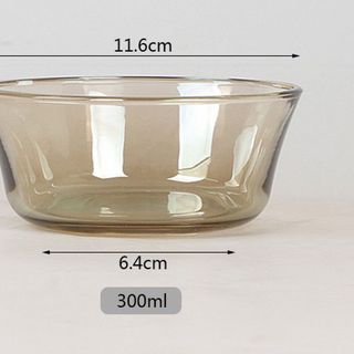 Bộ 3Tô Chén Ly Thuỷ Tinh Trơn 5Cái Nâu Đất Cao Cấp