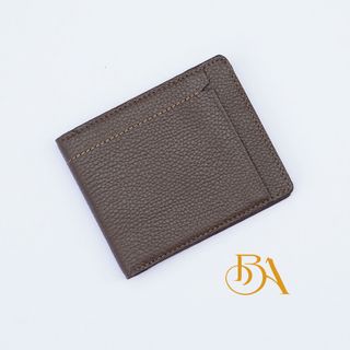 VÍ DA BÒ MILLED. VÍ DA BÒ VÂN HẠT. VÍ DA BÒ NAM. VÍ NAM DÁNG NGANG M024