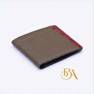 VÍ DA BÒ MILLED. VÍ DA BÒ VÂN HẠT PHỐI DA CÁ SẤU. VÍ DA BÒ NAM. VÍ NAM DÁNG NGANG M023