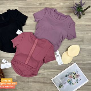 Croptop quảng châu 2 lớp kèm mútmới nhất 2023 Thể Thao