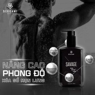 Sữa Tắm Nam Hương Nước Hoa Bergami Savage