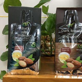 Vojo dầu gội đen tóc (nâu đen tự nhiên) Dark Brown Hair Shampoo
