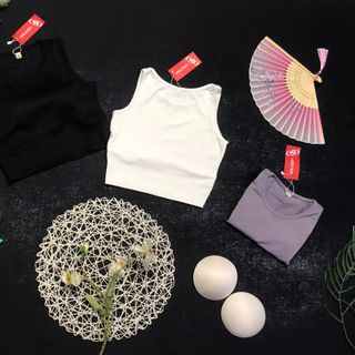 Croptop sát nách 2 lớp mới nhất 2023 Thể Thao Siêu Đẹp