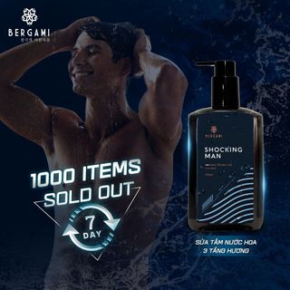 Sữa Tắm Nam Hương Nước Hoa Bergami Shocking Man
