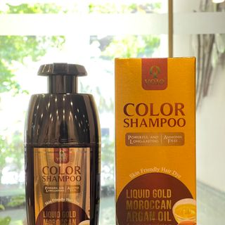 Vojo Color Shampoo (dầu gội nhuộm tóc màu nâu đen tự nhiên) chính hãng giá sỉ