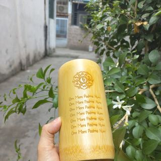 Ly Chú Dược Sư bằng tre Bamboo- Pháp Bảo Phật Gíao Mật Tông - Đồ Thờ Cúng -cầu sức khỏe, bình an, tài lộc- Decor Home An