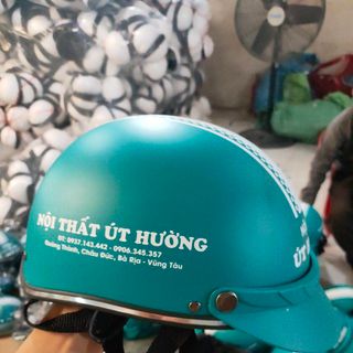 Nón bảo hiểm in logo thương hiệu của doanh nghiệp