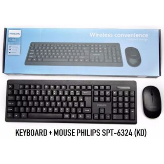 Combo bàn phím và chuột USB không dây Philips KD-6324