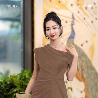 𝐍𝐞𝐰 𝐅𝐚𝐬𝐡𝐢𝐨𝐧 Đầm lệch vai dài sang trọng hàng