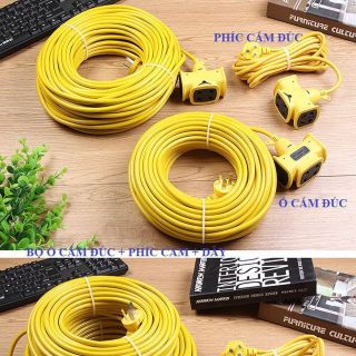 CUỘN DÂY ĐIỆN 30M KÈM Ổ CẮM ĐÚC VÀ PHÍCH CẮM ĐÚC LIỀN DÂY