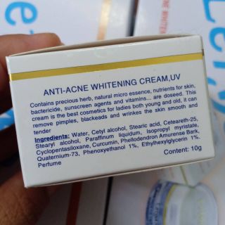 Kem Leiyas ngừa mụn, trắng da, chống nắng 10g