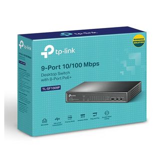 Switch 9 Cổng 10/100Mbps Với 8 Cổng PoE+ TP-LINK TL-SF1009P