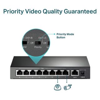Switch 9 Cổng 10/100Mbps Với 8 Cổng PoE+ TP-LINK TL-SF1009P