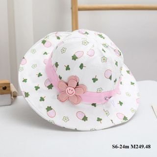 Mũ bucket hình hoa bánh bèo, mũ bé gái S6-24m M249.48