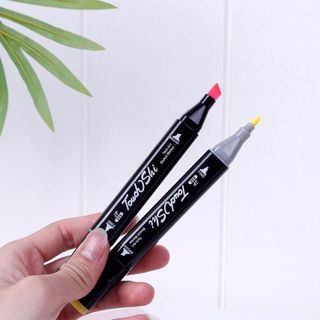 Bút Màu Dạ Marker 48CT Chuyên Nghiệp Touch Kèm Túi Vải Họa Cụ Vẽ Tranh Cao Cấp , Bút Dạ kèm túi