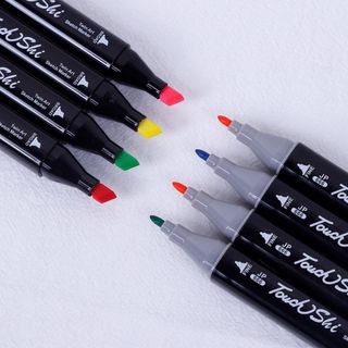 Bút Màu Dạ Marker 48CT Chuyên Nghiệp Touch Kèm Túi Vải Họa Cụ Vẽ Tranh Cao Cấp , Bút Dạ kèm túi