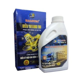 DẦU TRUNG TU – HALOTEC CHÍNH HÃNG dung tích 800 ml, dành cho các loại động cơ có dung tích từ 9 đến 40 lít nhớt + Tặng chai buồng đốt trị giá 750k