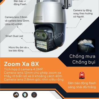 Camera IP không dây 4.0 Megapixel J-TECH SUV6855D