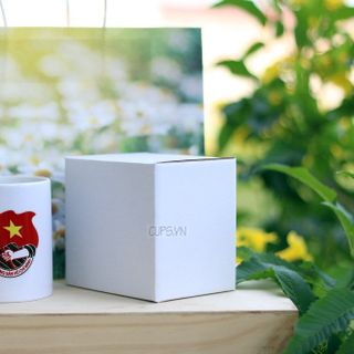 Hộp giấy trắng đựng ly sứ, cốc sứ