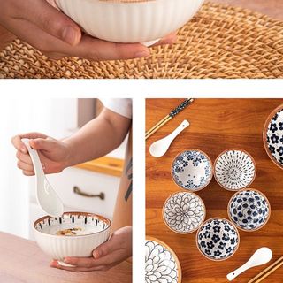 Hộp Quà Tặng Bộ Chén Dĩa Muỗng Đũa Gốm Sứ Hoạ Tiết Cùng Vẻ Đẹp Sang Trọng. ( In Logo theo Yêu Cầu 2trong1 )