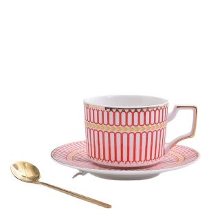 Bộ Quà Tặng Set Tách Trà Gốm Sứ 6Set Phong Cách Châu Âu Cực Sang Trọng .